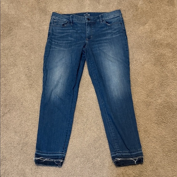 White House Black Market Denim - White House Black Market Women's Blue Ankle Jeans